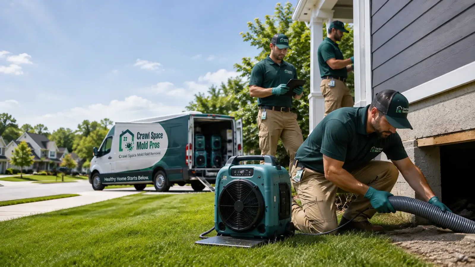 Crawl Space Mold Removal in Evansville, WI
